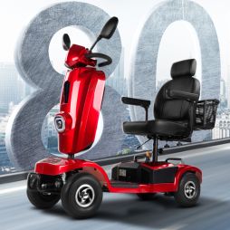 4 Wheels Scooter Folding Lightweight 4 Wheel Electric Wheelchair Handicap Patients Mobility Elderly Scooter For Elderly