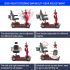 Portable Motorized Scooter for Seniors - 4-Wheel Foldable Design, 100kg Max.