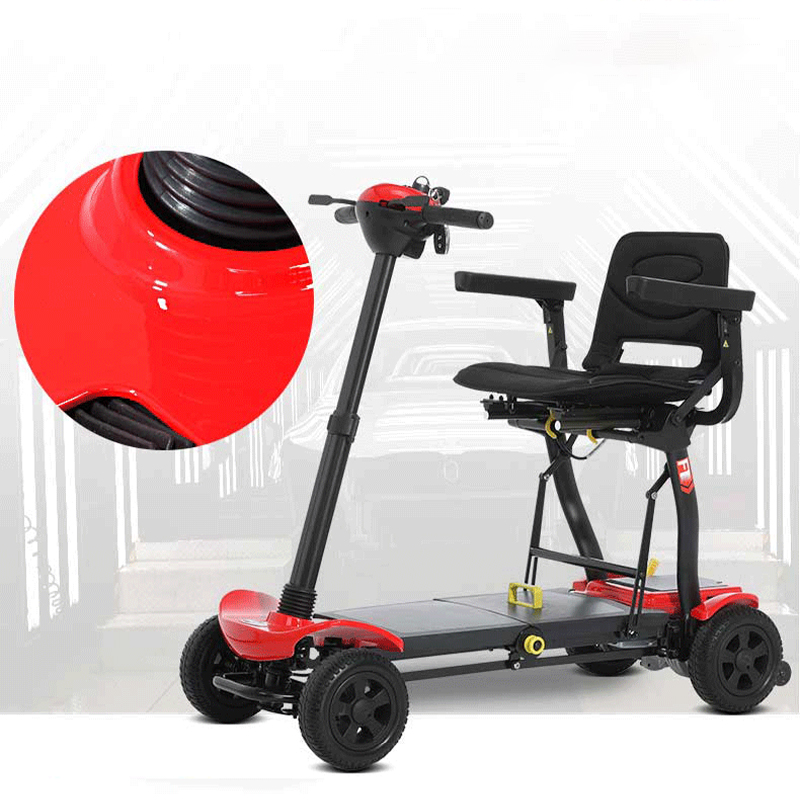 Lightweight Scooter for Elderly - Automatic Folding, Portable & Safe