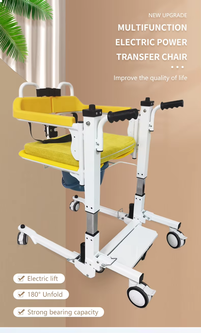 Manual Multi-Function Patient Lifting Devices Home Transfer Wheelchair Chair