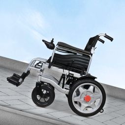 Compact Folding Electric Wheelchair: Lightweight & Affordable for Disabled