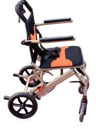 Compact And Ultralight Economy Type Small Wheels Airport Airplane Outdoor Walker Manual Wheelchair