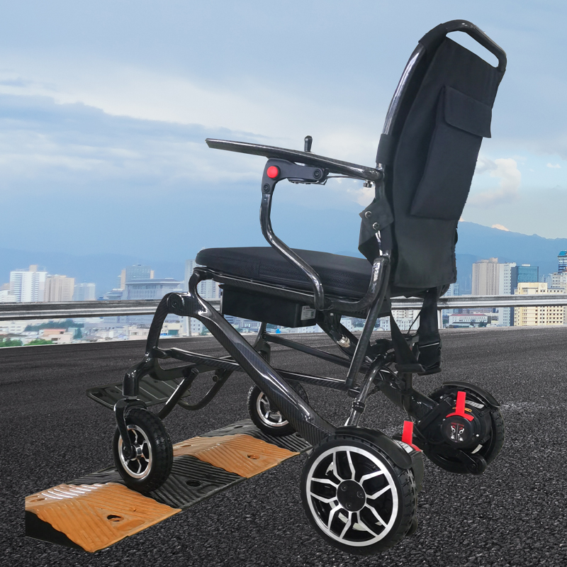 Foldable Power Wheelchair: Lightweight Carbon Fiber Electric Model