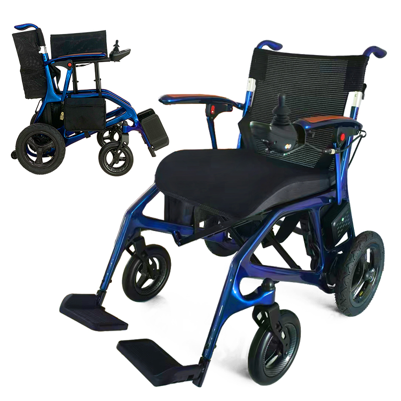 Ultra-Light Carbon Fiber Wheelchair - Comfortable, 15km Range, 100kg Capacity
