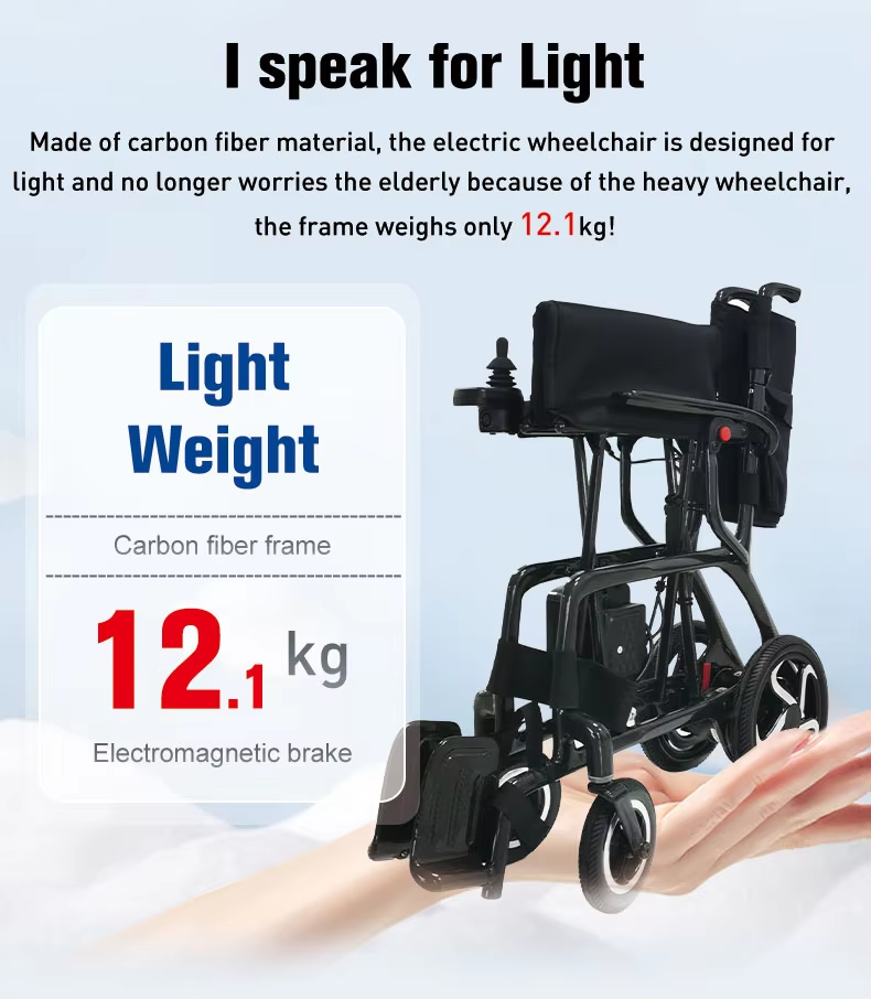 Best Wheelchair for Elderly - Carbon Fiber, 100kg Capacity, 15~30km Range