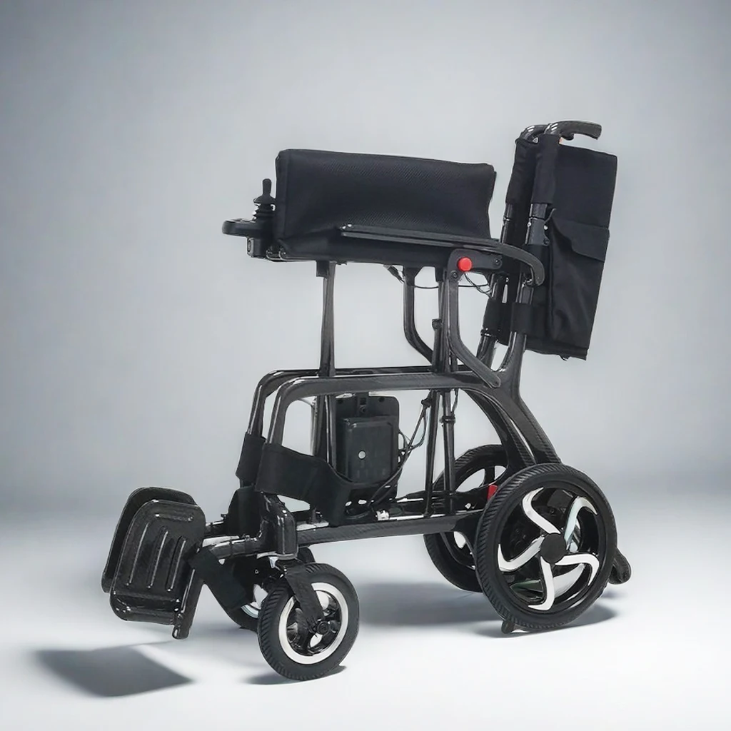 High-Quality Heavy Duty Carbon Fiber Electric Wheelchair, Lightweight