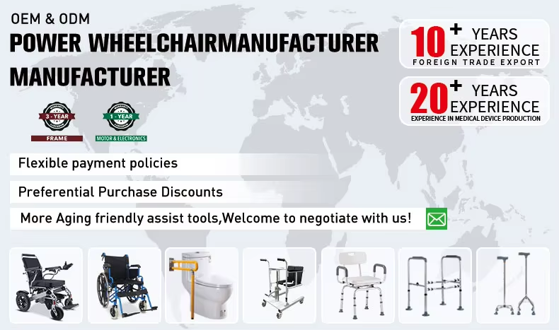 Collapsible Carbon Fiber Electric Wheelchair - Lightweight, 20km Range