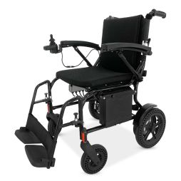 Foldable Magnesium-Aluminum Electric Wheelchair with Remote Control - Lightweight, Long-Range Mobility Solution for Home & Travel