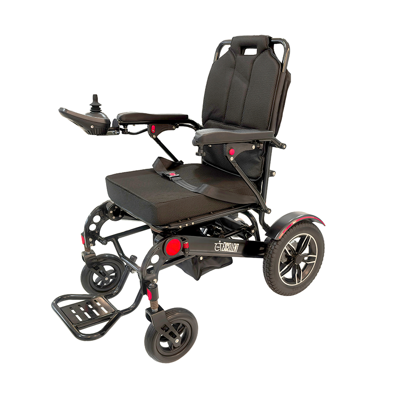 Aluminum Alloy Foldable Electric Wheelchair - Lightweight Motorized Power Chair with Remote Control, Portable Design