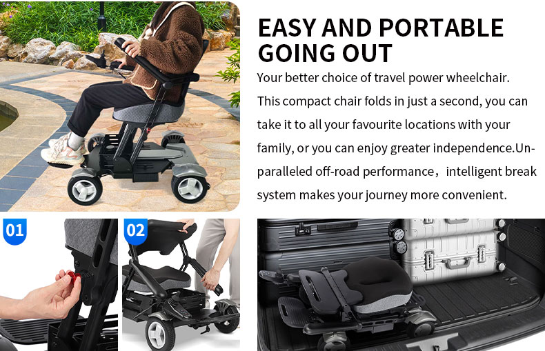 Lightweight Scooters for Seniors: EXCELLENT EXC-1007 Folding Electric Scooter
