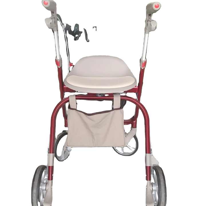 Lightweight Foldable Walker with Chair - Portable Aluminum Alloy Mobility Aid EXC-2014 Lightweight Foldable Walker with Chair - Portable Aluminum Alloy Mobility Aid EXC-2014