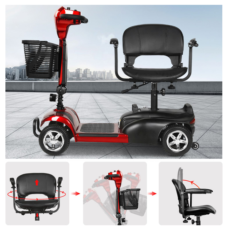 Folding Disability Scooter EXC-1001 - Lightweight, 120kg Capacity, 20km Range