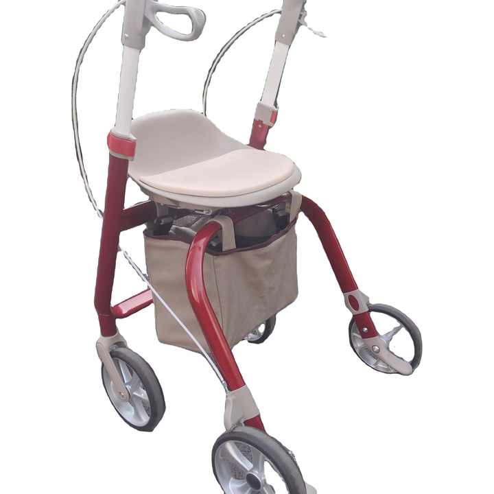 Lightweight Foldable Walker with Chair - Portable Aluminum Alloy Mobility Aid EXC-2014 Lightweight Foldable Walker with Chair - Portable Aluminum Alloy Mobility Aid EXC-2014
