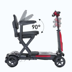 Heavy-Duty Steel-Chassis Wheelchair-Compatible Scooter EXC-1003B &ndash; All-Terrain Safety & Adaptive Mobility
