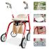 Lightweight Foldable Walker with Chair - Portable Aluminum Alloy Mobility Aid EXC-2014