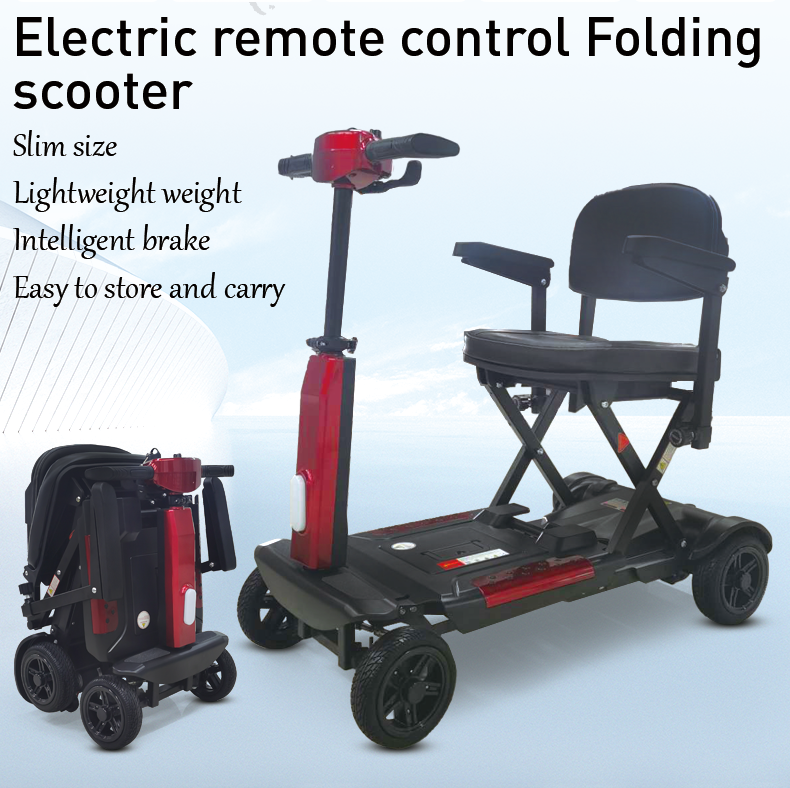 Lightweight Foldable Mobility Scooter - Portable Motorized Scooter for Elderly and Disabled | EXC-1003B