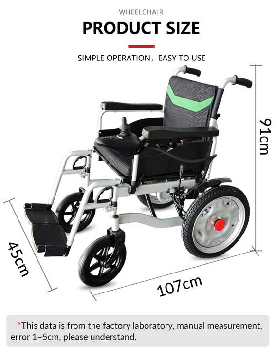 Strong Foldable Electric Wheelchair Wholesale High Quality Foldable Lightweight High Quality and Competitive Price Electric Wheelchair Exporter