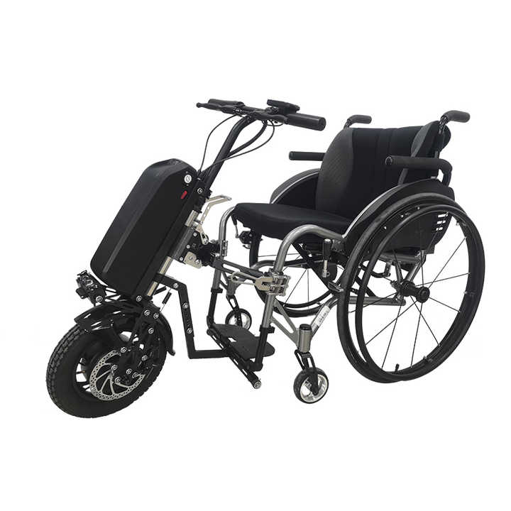 Compact Foldable Wheelchair Towing Unit | 350W 48V BLDC Motor | Modular Detachable Frame Compact Foldable Wheelchair Towing Unit | 350W 48V BLDC Motor | Modular Detachable Frame