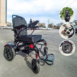 Lightweight Foldable Electric Wheelchair for Hospitals & Airports
