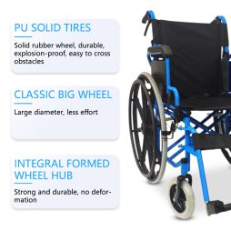 Excellent Heavy Duty Foldable Manual Wheelchair CE Approved