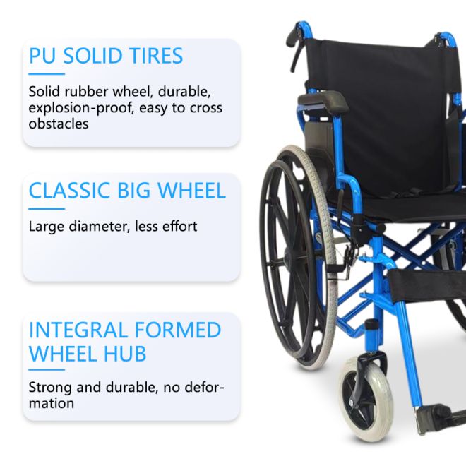 A lightweight and foldable manual wheelchair solution specially designed for institutional users