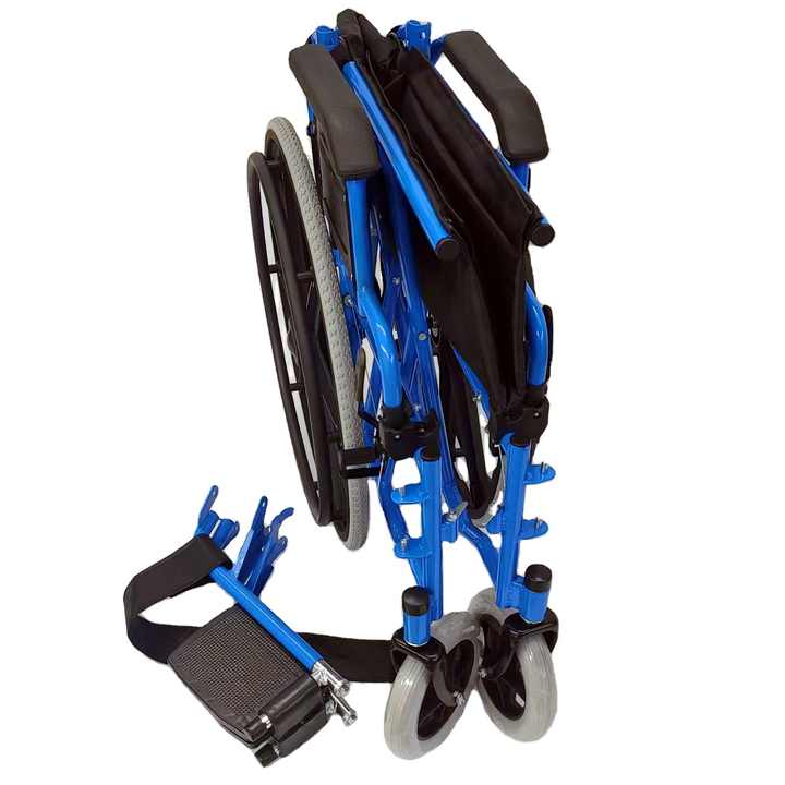Lightweight Foldable Manual Wheelchair | Portable Steel Frame Design for Institutional Use | EXC-2011 Model