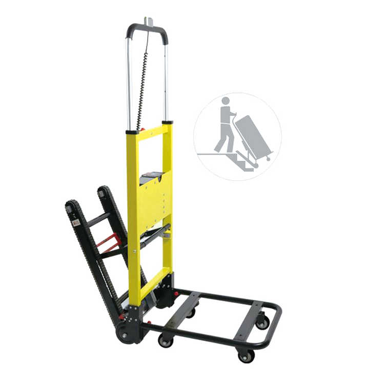 Industrial-Grade Electric Stair-Climbing Trolley - 200kg Load Capacity, 80-Floor Range, Foldable Logistics Solution