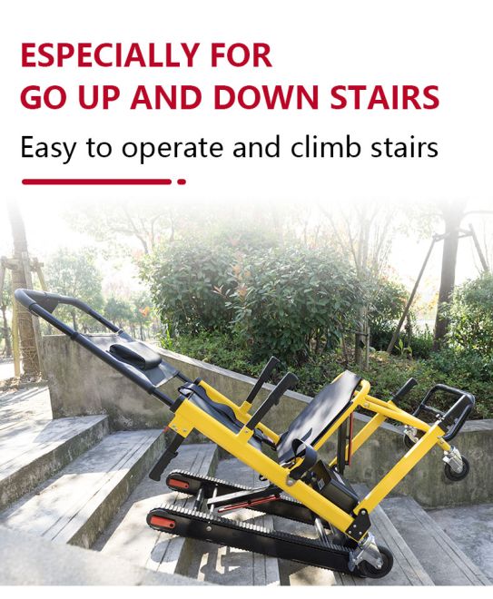 Lightweight folding stair-climbing machine solution