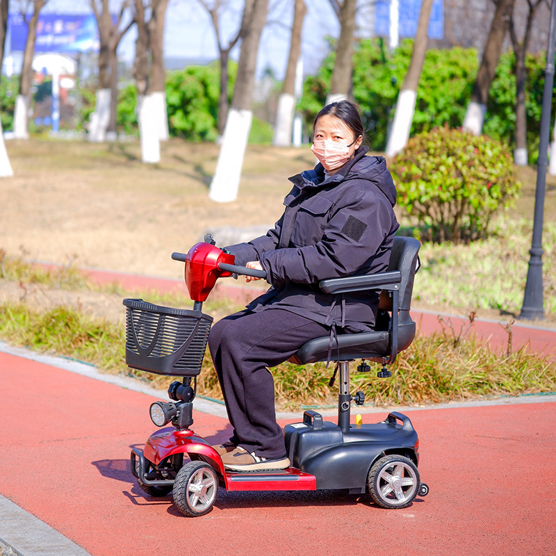 Four-Wheeled Mobility Scooter, Adjustable Seat, CE ISO Approved Four-Wheeled Mobility Scooter, Adjustable Seat, CE ISO Approved