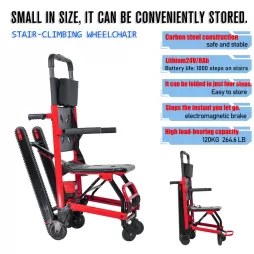 EXC-3006 Electric Stair Climber Wheelchair – Tracked Mobility Aid for Seniors & Individuals with Disabilities, Foldable & Portable