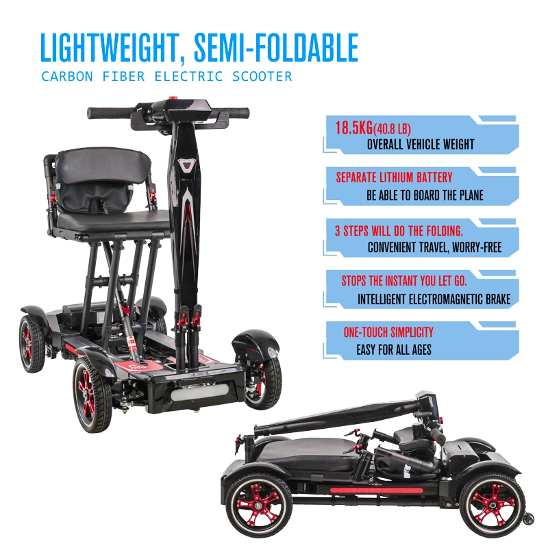 Carbon Fiber Folding Scooter Ultra Light CE ISO Carbon Fiber Folding Scooter Ultra Light CE ISO
