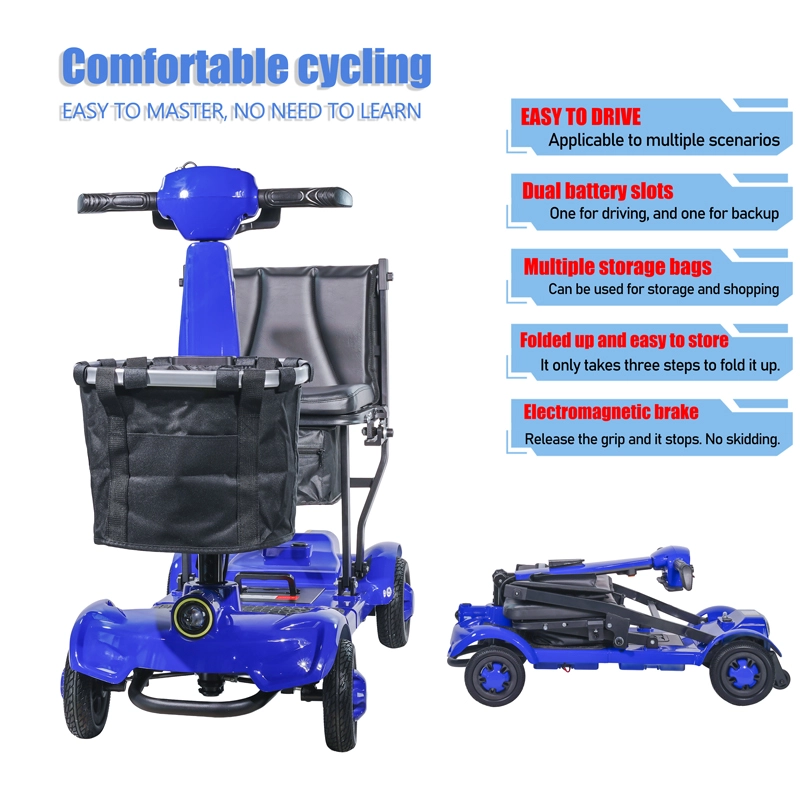 Travel Folding Mobility Scooter Compact Frame CE ISO Travel Folding Mobility Scooter Compact Frame CE ISO