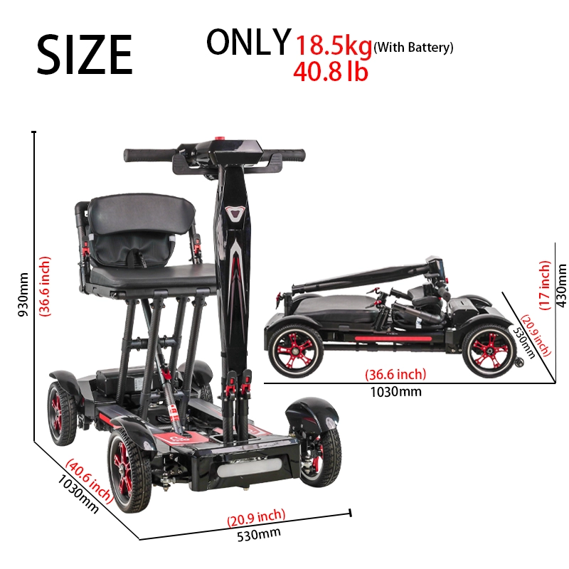 Carbon Fiber Folding Scooter Ultra Light CE ISO Carbon Fiber Folding Scooter Ultra Light CE ISO