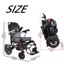 Foldable Electric Wheelchair for Medical Facilities & Nursing Homes