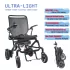 Ultra-Lightweight Carbon Fiber Folding Electric Wheelchair (17KG with 20AH Battery)