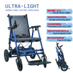 Carbon Fiber Foldable Electric Wheelchair for B2B Healthcare & Senior Care