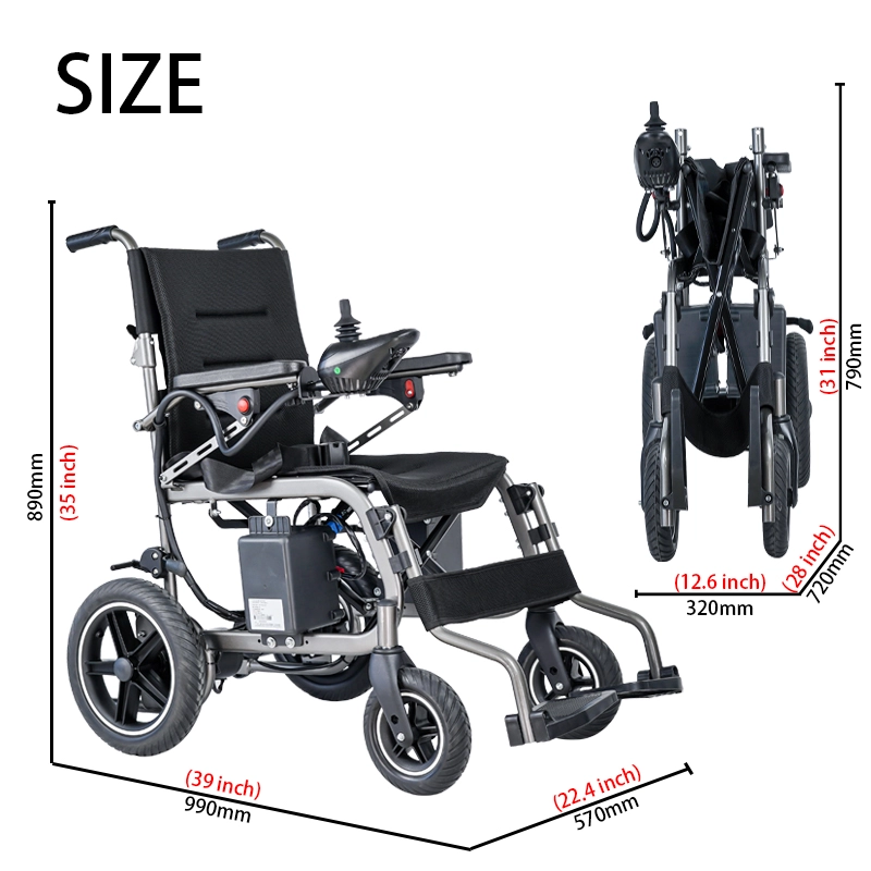 Foldable Electric Wheelchair Dual Motor CE ISO Foldable Electric Wheelchair Dual Motor CE ISO