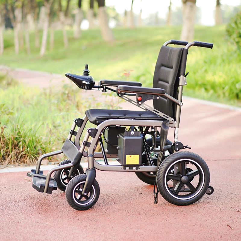 Foldable Electric Wheelchair Lightweight Carbon Steel Frame CE Certified Foldable Electric Wheelchair Lightweight Carbon Steel Frame CE Certified