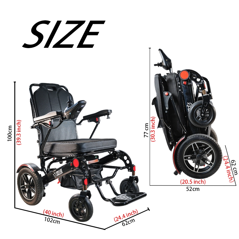 Lightweight Fast Fold Electric Wheelchair 15km Endurance CE ISO Certified Lightweight Fast Fold Electric Wheelchair 15km Endurance CE ISO Certified