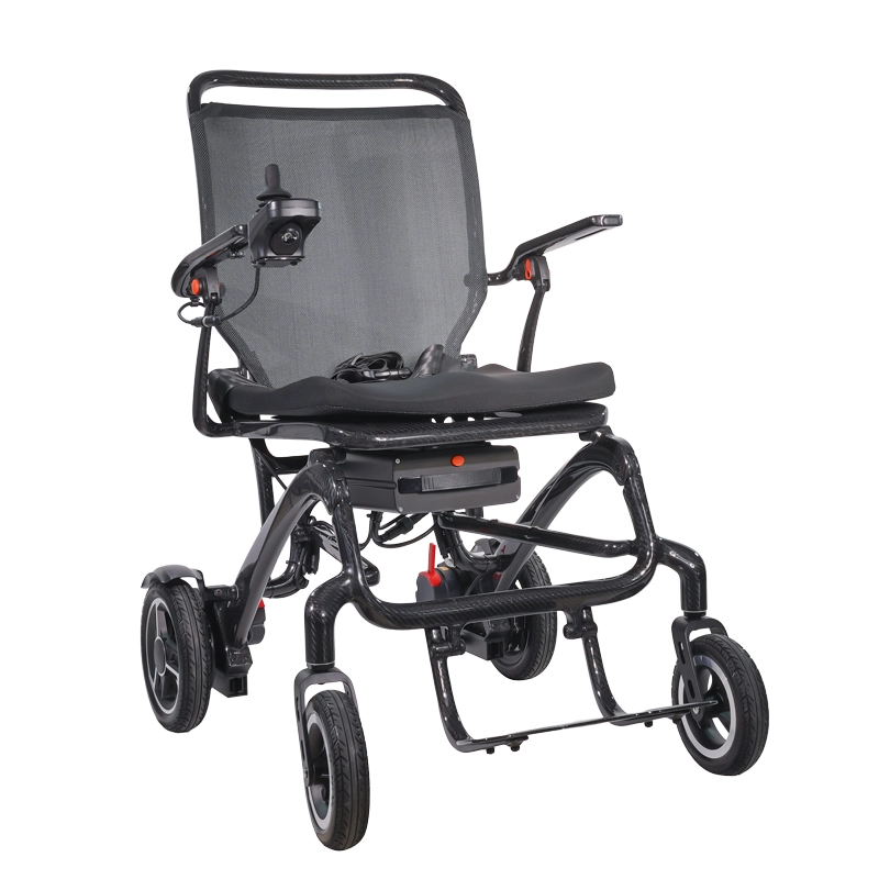 Ultra Lightweight Carbon Fiber Folding Electric Wheelchair CE ISO Certified for Medical Use Ultra Lightweight Carbon Fiber Folding Electric Wheelchair CE ISO Certified for Medical Use