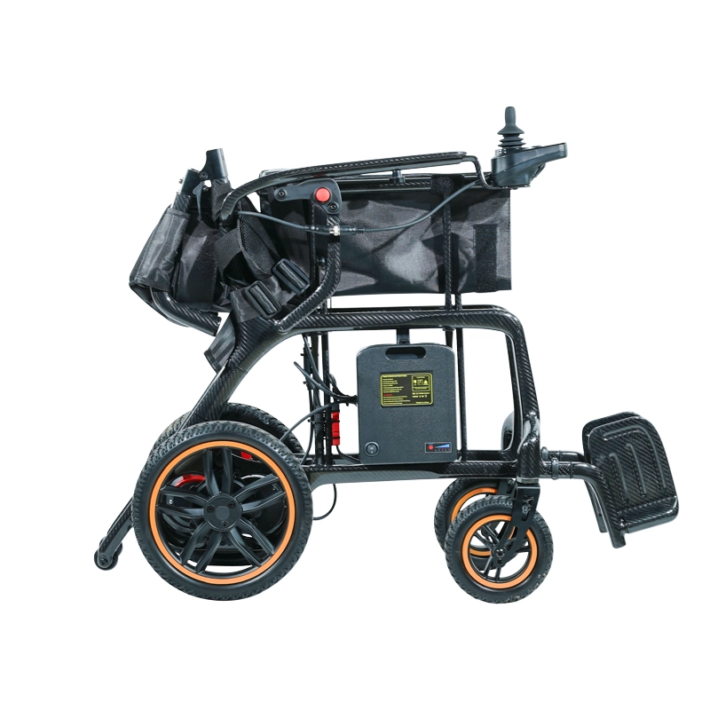 Carbon Fiber Folding Electric Wheelchair, Ultra Light 13KG, CE ISO Certified Medical Mobility Aid Carbon Fiber Folding Electric Wheelchair, Ultra Light 13KG, CE ISO Certified Medical Mobility Aid