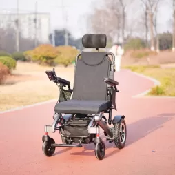 Folding Lightweight Electric Wheelchair Electric Recline CE ISO Certified