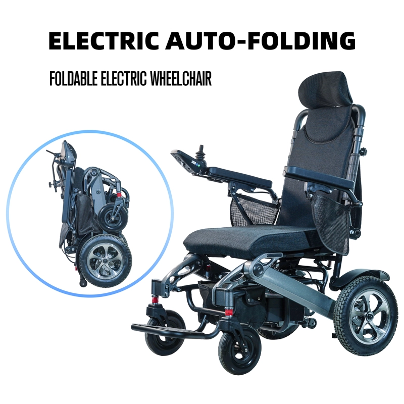 Auto Folding Lightweight Electric Wheelchair 35KM Range CE ISO Certified Auto Folding Lightweight Electric Wheelchair 35KM Range CE ISO Certified