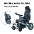Auto Fold Electric Wheelchair with Reclining Back for Care Facilities