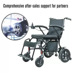 Foldable Electric Wheelchair with Remote Control, CE ISO Certified for Caregivers