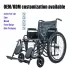 Foldable Heavy Duty Manual Wheelchair Solid Tire CE ISO Certified