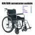 Manual Foldable Steel Wheelchair 120kg Load CE ISO Certified