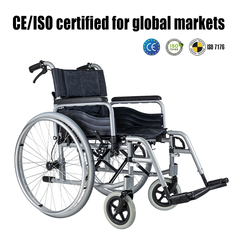 Foldable Aluminum Manual Wheelchair 120KG Load Bearing CE ISO Certified Foldable Aluminum Manual Wheelchair 120KG Load Bearing CE ISO Certified