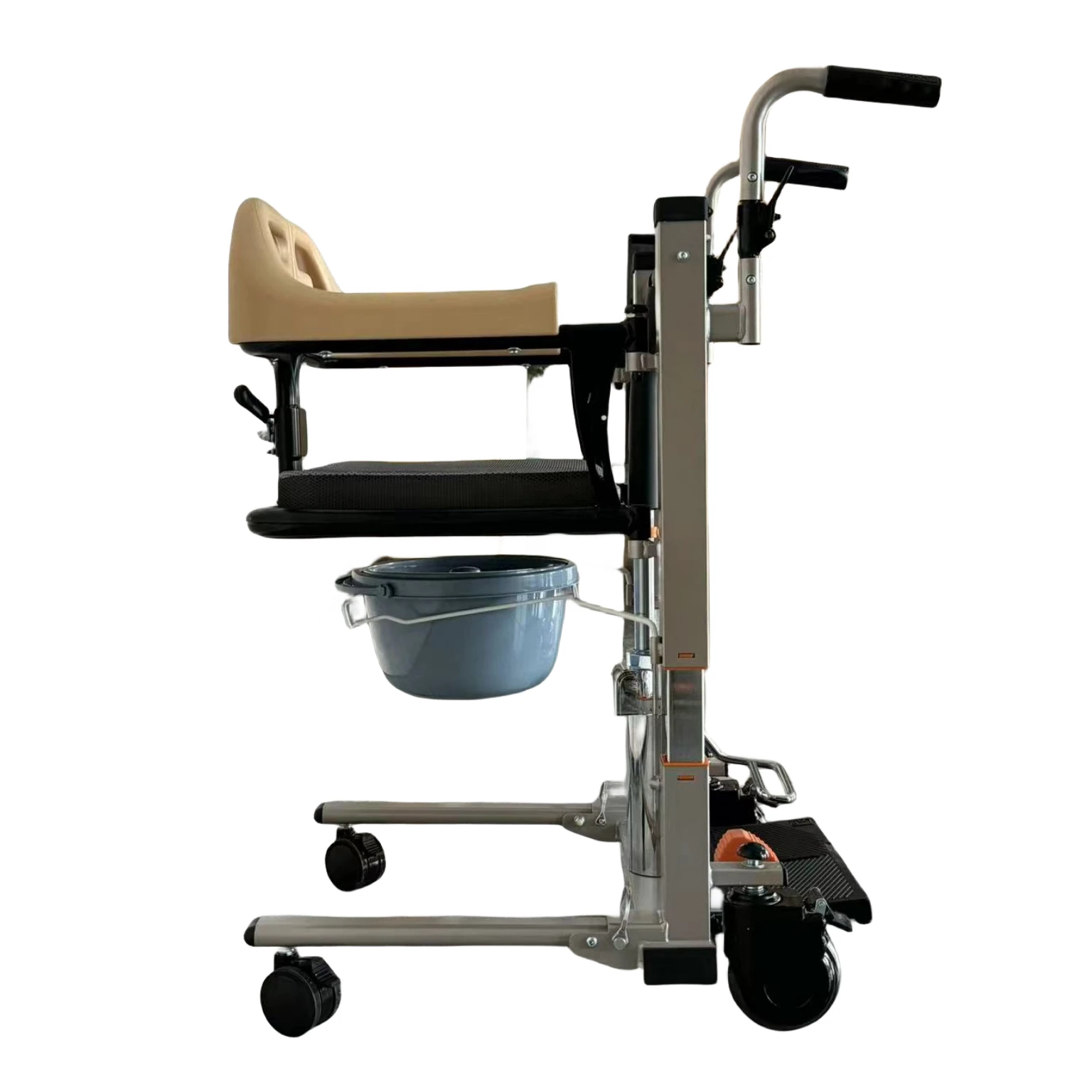 Hydraulic Folding Patient Transfer Chair | Height Adjustable Waterproof | CE Certified Hydraulic Folding Patient Transfer Chair | Height Adjustable Waterproof | CE Certified