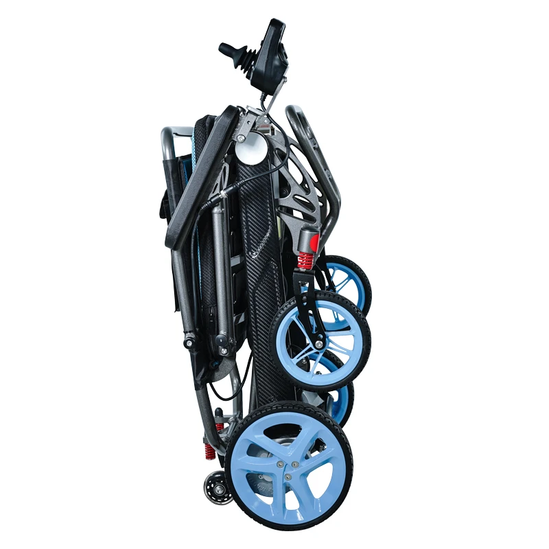 Ultra Light Carbon Magnesium Alloy Folding Electric Wheelchair 24V Brushless Motor CE MDR Certified Ultra Light Carbon Magnesium Alloy Folding Electric Wheelchair 24V Brushless Motor CE MDR Certified